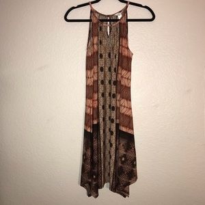 London Times Petite Dress Browns Peaches sz 8P